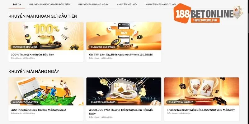 Nhà cái sở hữu nhiều khuyến mãi hấp dẫn