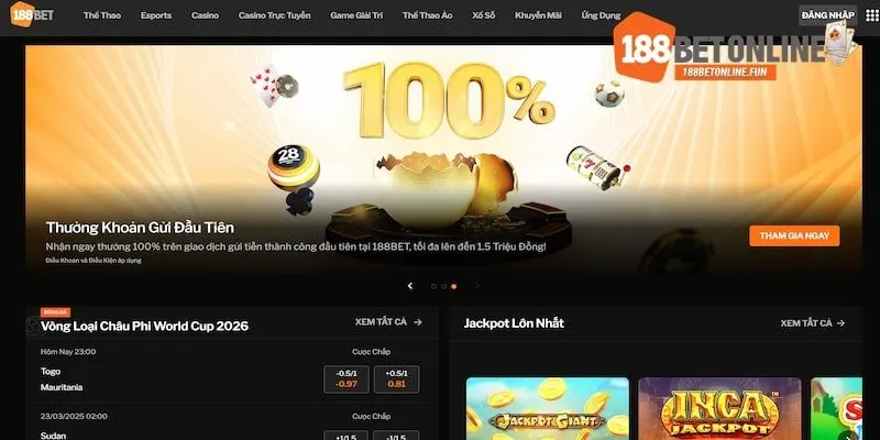 5 ưu điểm tuyệt vời của trang 188BET 