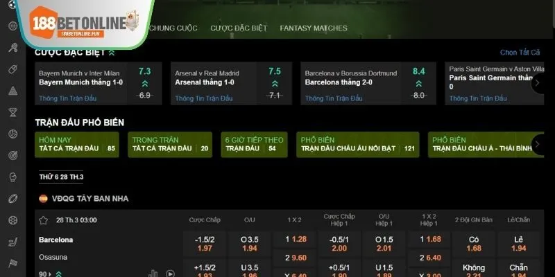 Cá Cược Bóng Đá 188BET