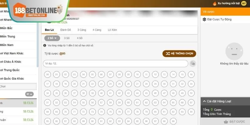 Chi tiết cách thức đặt cược xổ số 188BET đến người mới